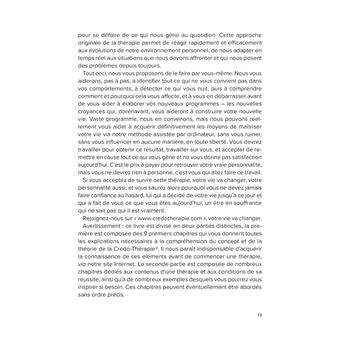 Sortir du mal-être par la Crédo-Thérapie