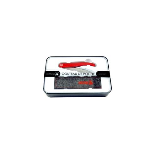 Coffret couteau de poche pliant Tarrerias Bonjean 10020023 Laguiole Evolution , Rouge, Lame Titane