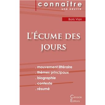 Fiche de lecture l ecume des jours analyse litteraire de reference et resume com Analyse 