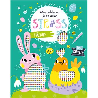 Mes tableaux à colorier strass - pâques