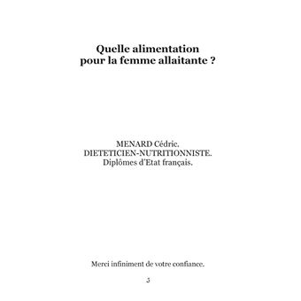 Quelle alimentation pour la femme allaitante ?