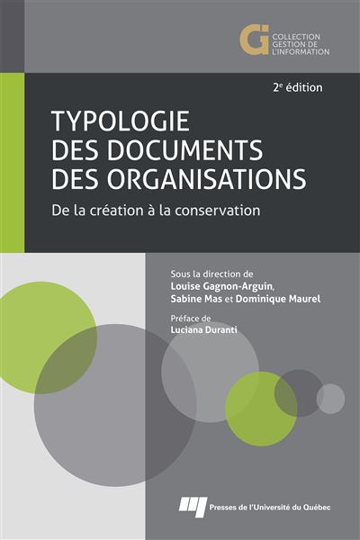 Typologie des dossiers des organisations : analyse intégrée dans un contexte analogique et numérique
