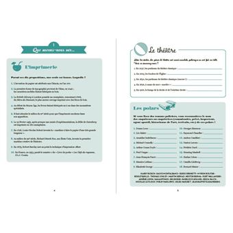 Cahier de jeux - Langue française