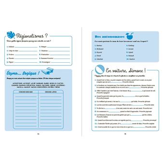 Cahier de jeux - Langue française
