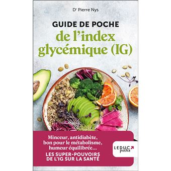 Guide de poche de l'index glycémique (IG)