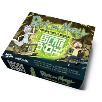 Ménage de printemps Escape-Box-Rick-et-Morty-Panique-dans-le-Minivers-Escape-game-officiel-adulte-de-3-a-6-joueurs-D