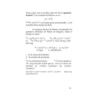 Petite introduction à la physique Quantique