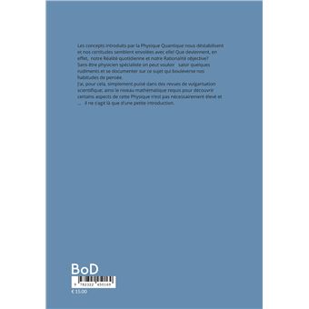 Petite introduction à la physique Quantique