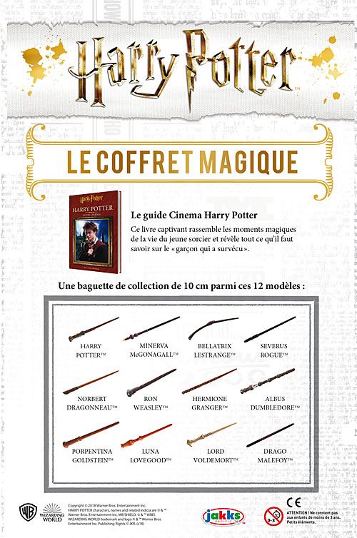 Harry Potter - Wizarding World - Baguette Harry Potter - Univers Harry  Potter Accessoire - Baguette Magique à Collectionner - Jouet enfant 3 ans  et +