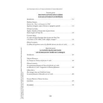 Les étrangers sur les littoraux européens et méditerranéens