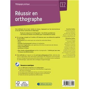 Réussir en orthographe CE2