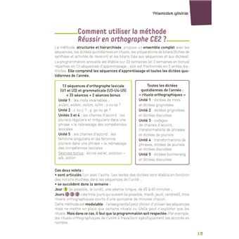 Réussir en orthographe CE2