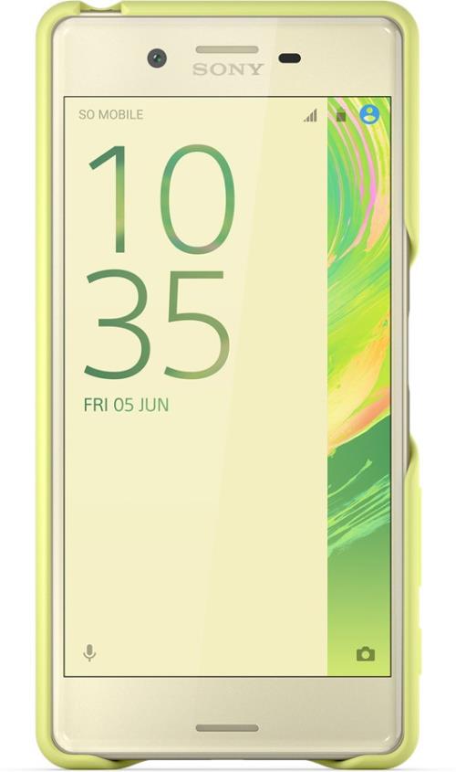 Etui Sony Style Back Cover pour Xperia X Citron vert