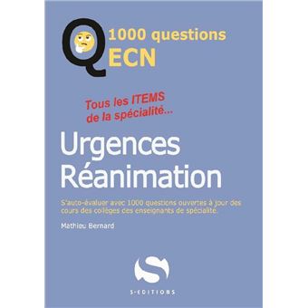 1000 questions ECN urgences réanimation