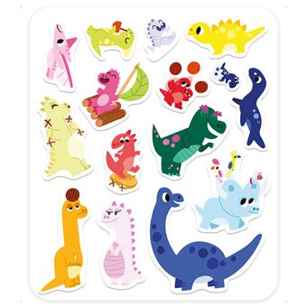 Stickers épais et décors - dinosaures