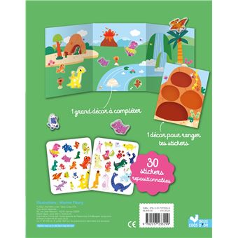 Stickers épais et décors - dinosaures