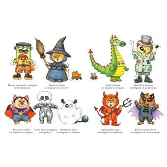 Mini-Loup fête halloween avec figurine