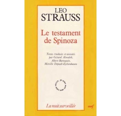 Le testament de Spinoza