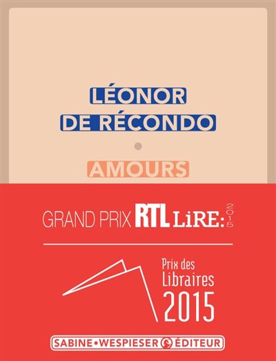 Amours - Léonor de Récondo - broché