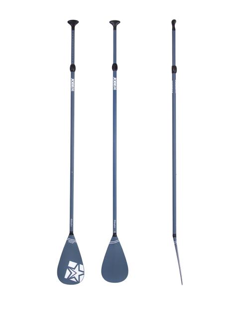 Pagaie pour Stand up Paddle SUP Jobe Fiberglass 3 pièces Bleu marine