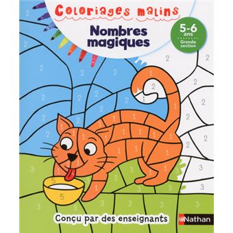 Nombres magiques GS 5/6 ans - Coloriages malins