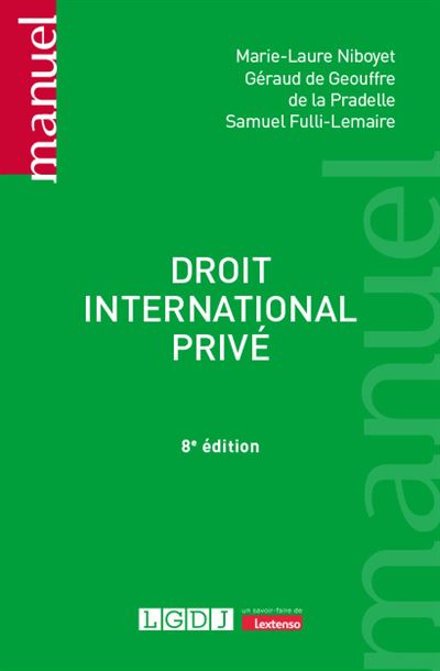 Droit international prive 6eme edition