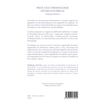 Pour une criminologie interculturelle
