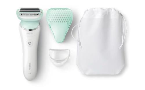 Rasoir électrique 100 % étanche Philips SatinShave Prestige BRL160/10 15 V Blanc et vert