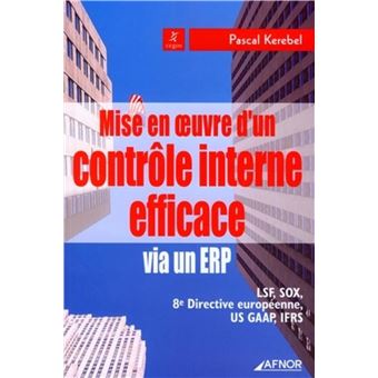 Mise en oeuvre d'un contrôle interne efficace via un ERP - broché ...