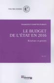Le budget de l'etat en 2016-resultats et gestion