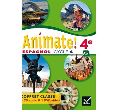 Animate - Espagnol 2e année LV2 Éd. 2017 - coffret CD/DVD
