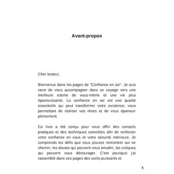 Confiance en soi