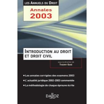 Introduction au droit et droit civil