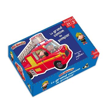 Puzzle - Le camion de pompier de Léon (24 pièces)