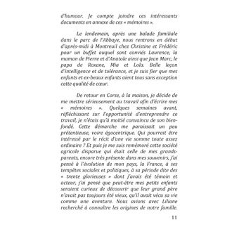 Souvenirs pour l'avenir