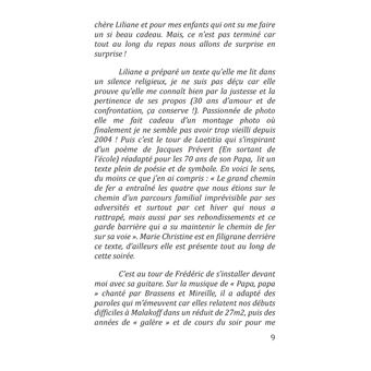 Souvenirs pour l'avenir