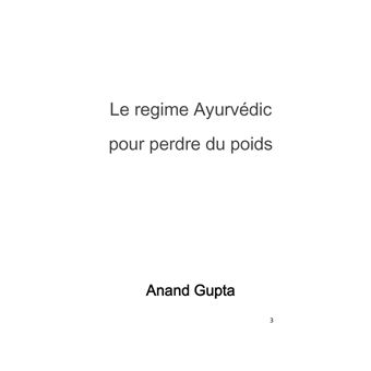 Le regime Ayurvédic pour perdre du poids