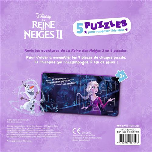 LIVRE neuf PUZZLE LES PRINCESSES - 5 PUZZLES DE 12 PIECES dès 3