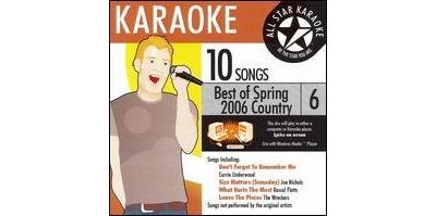 Karaoke best of spring 2006 country 6/various