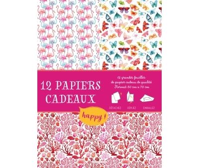 Papiers cadeaux créatifs happy