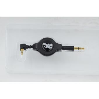 Câble Auxiliaire Voiture Plaqué Or 50 Cm – 3.5 Mm Vers 2.5 Mm Pour Casques Bose, JBL, AKG – Audio Qualité Hi-Fi
