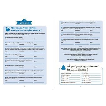 Cahier de jeux - Culture générale