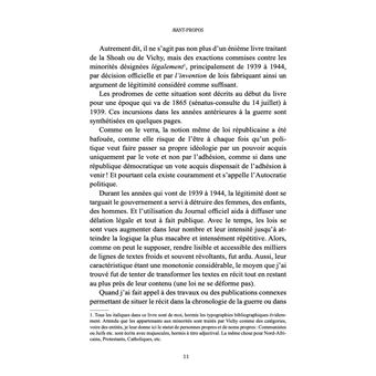 Les portes de l'enfer, la répression légale des minorités sous Vichy...