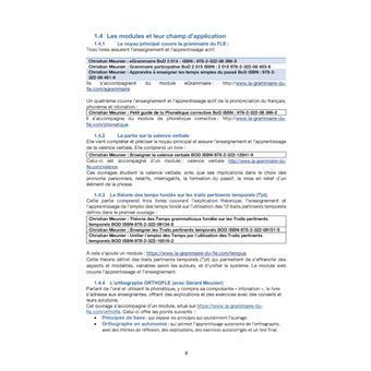 Emploi du Système participatif : la Grammaire du FLE