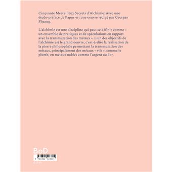 Cinquante Merveilleux Secrets d'Alchimie