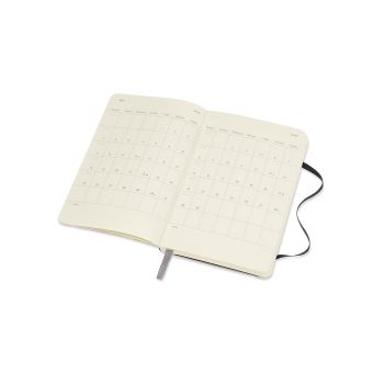 Agenda 18 Mois Semainier 2019 -20 Poche Noir Souple