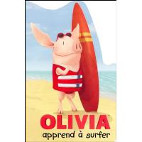 Olivia apprend à surfer