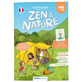 Mon cahier de vacances zen et nature - de la ms à la gs