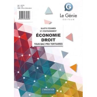 Sujets d'entraînement et d'examen - Economie-Droit (pochette)