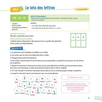 Jouer & apprendre Français Maternelle PS, MS, GS Éd 2021 Boite de jeux le geste d'écriture